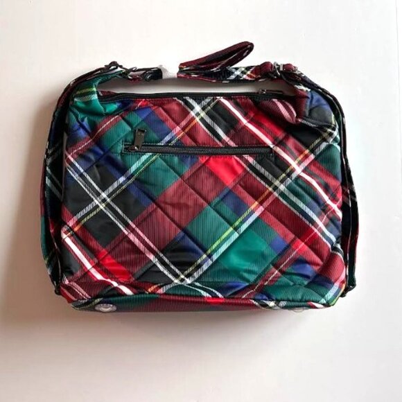 Lug Zipliner 2 Convertible Hobo Bag Tartan Plaid Red/Green - Picture 10 of 11